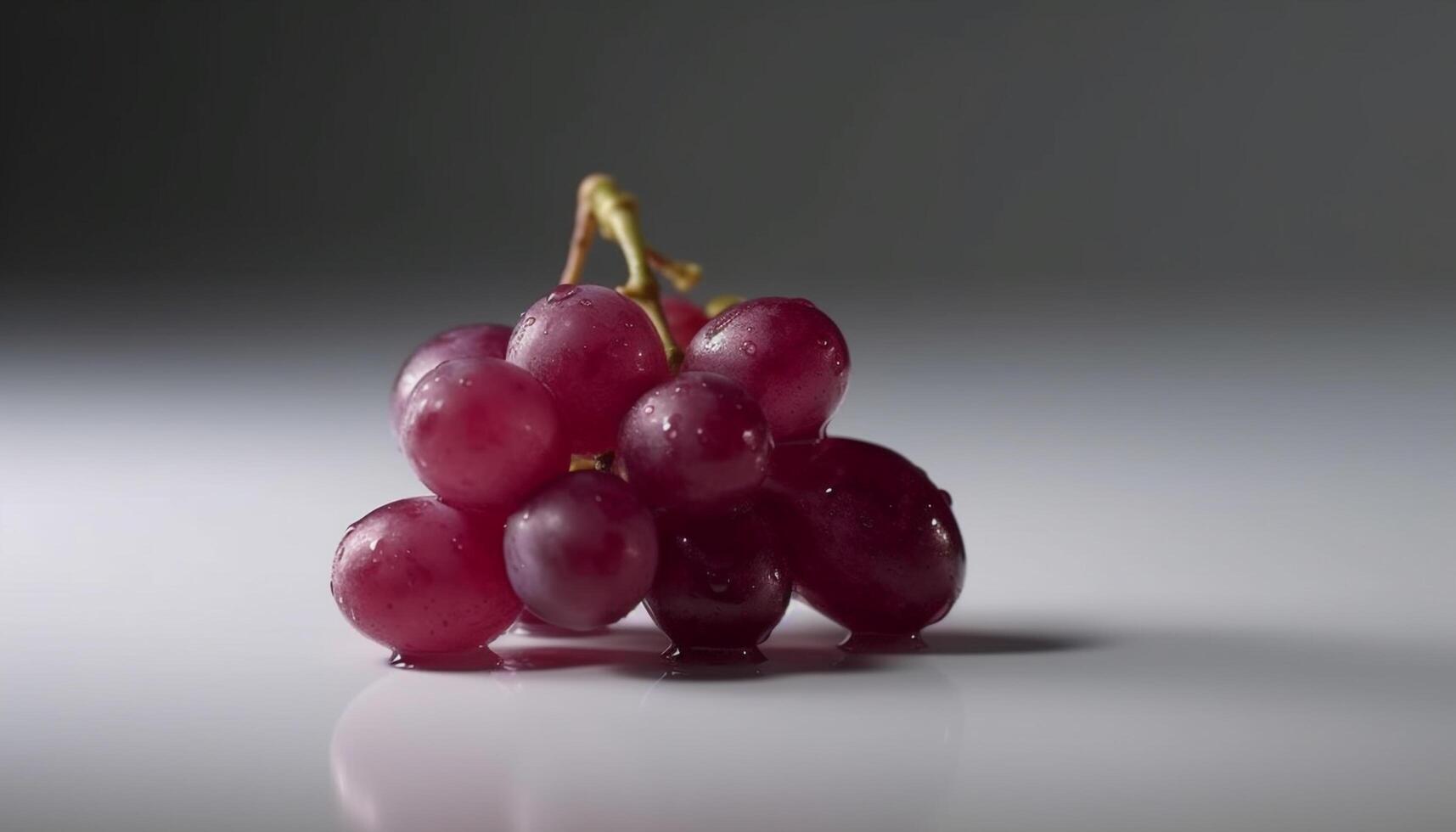 Juicy grape bunch, ripe and fresh, perfect for healthy eating generated by AI photo