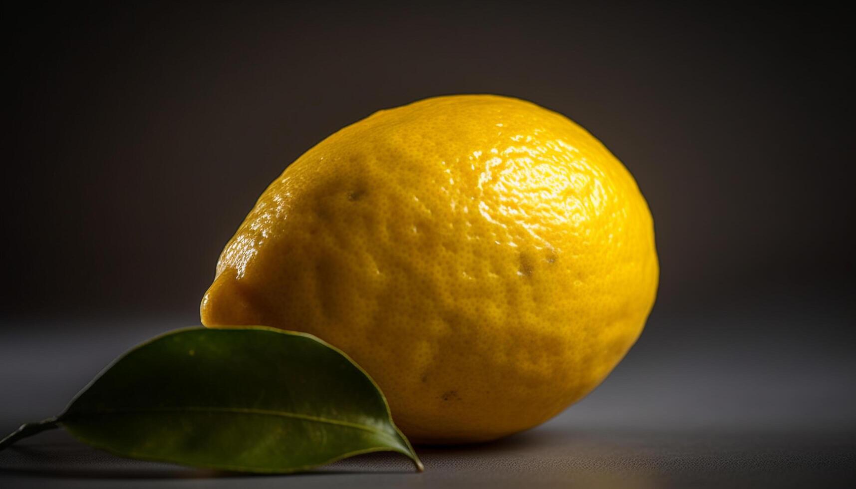 Juicy citrus slice, vibrant yellow and green, refreshing summer drink generated by AI photo