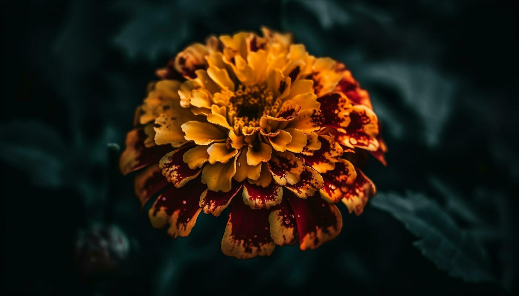 vibrante amarillo margarita, un soltero flor exhibiendo natural belleza generado por ai foto
