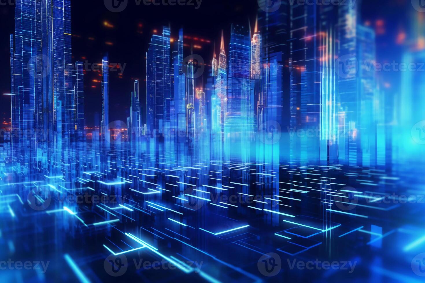 data, analysis, trade, graph, science fiction, future, background. photo
