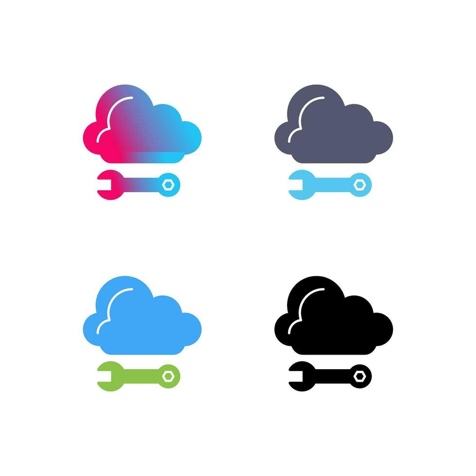 Cloud Computing Vector Icon