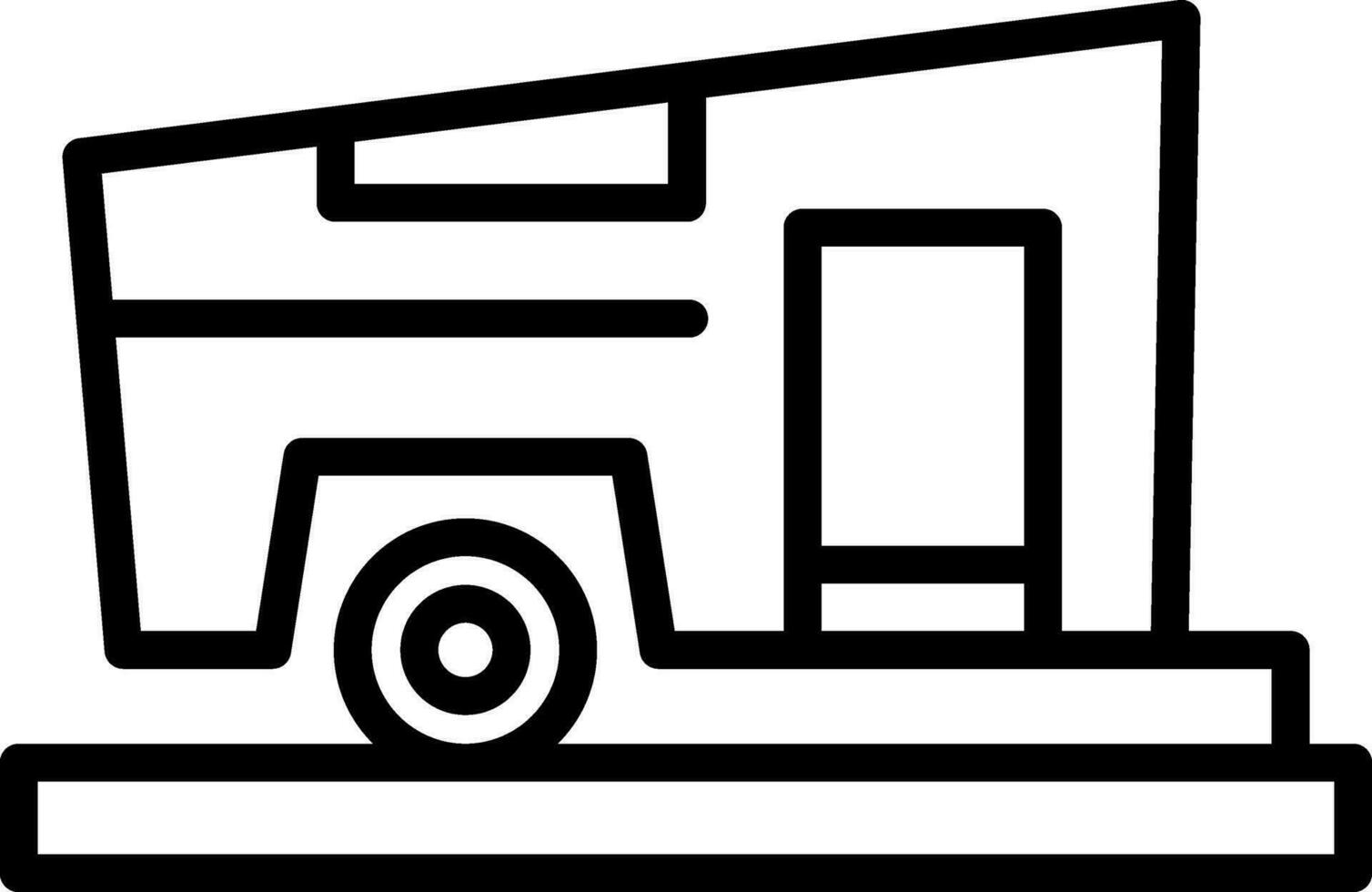 Campervan Vector Icon Design