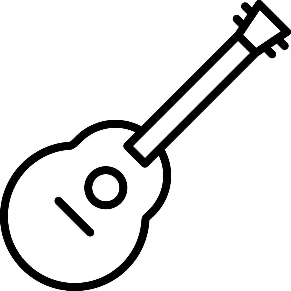 acústico guitarra vector icono diseño