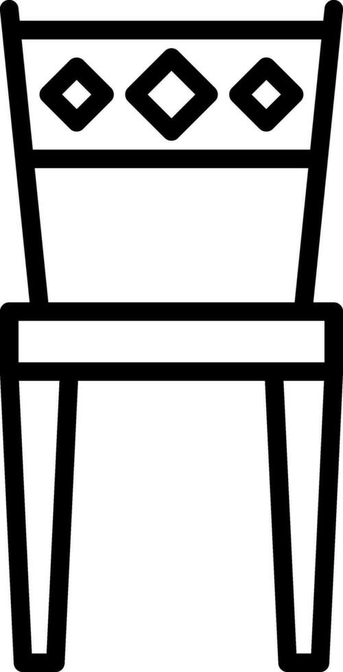 diseño de icono de vector de silla