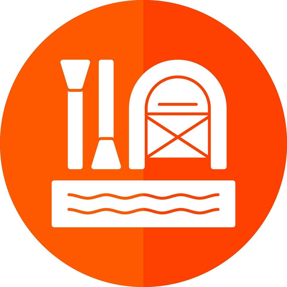 Rafting Vector Icon Design
