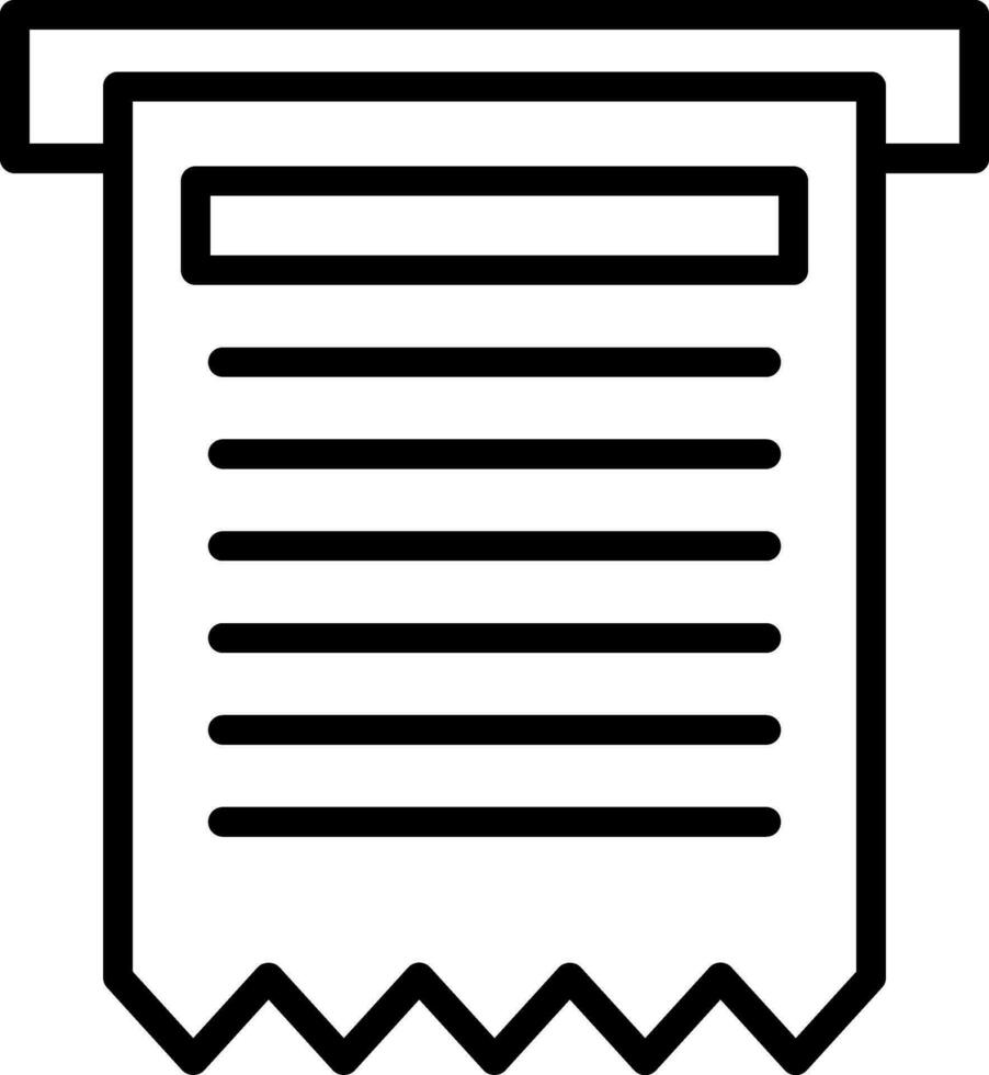 Receipt Vector Icon Design