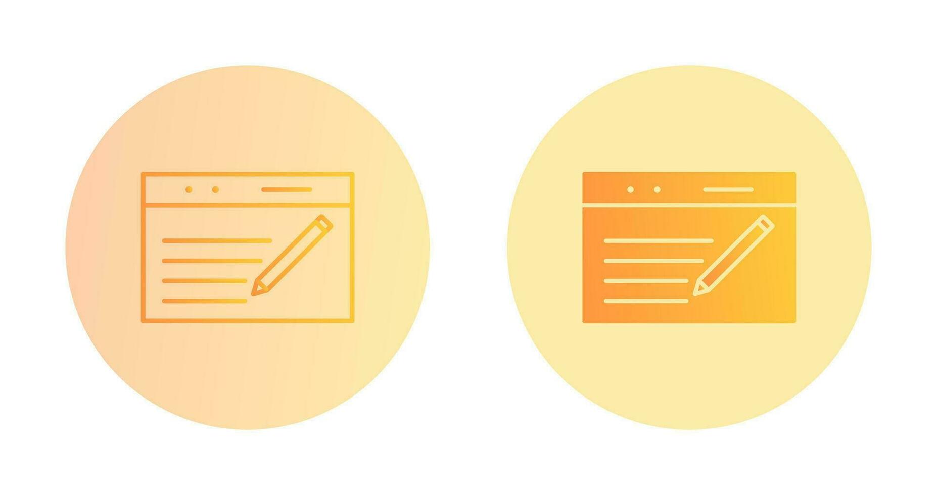 Unique Blogging Service Vector Icon