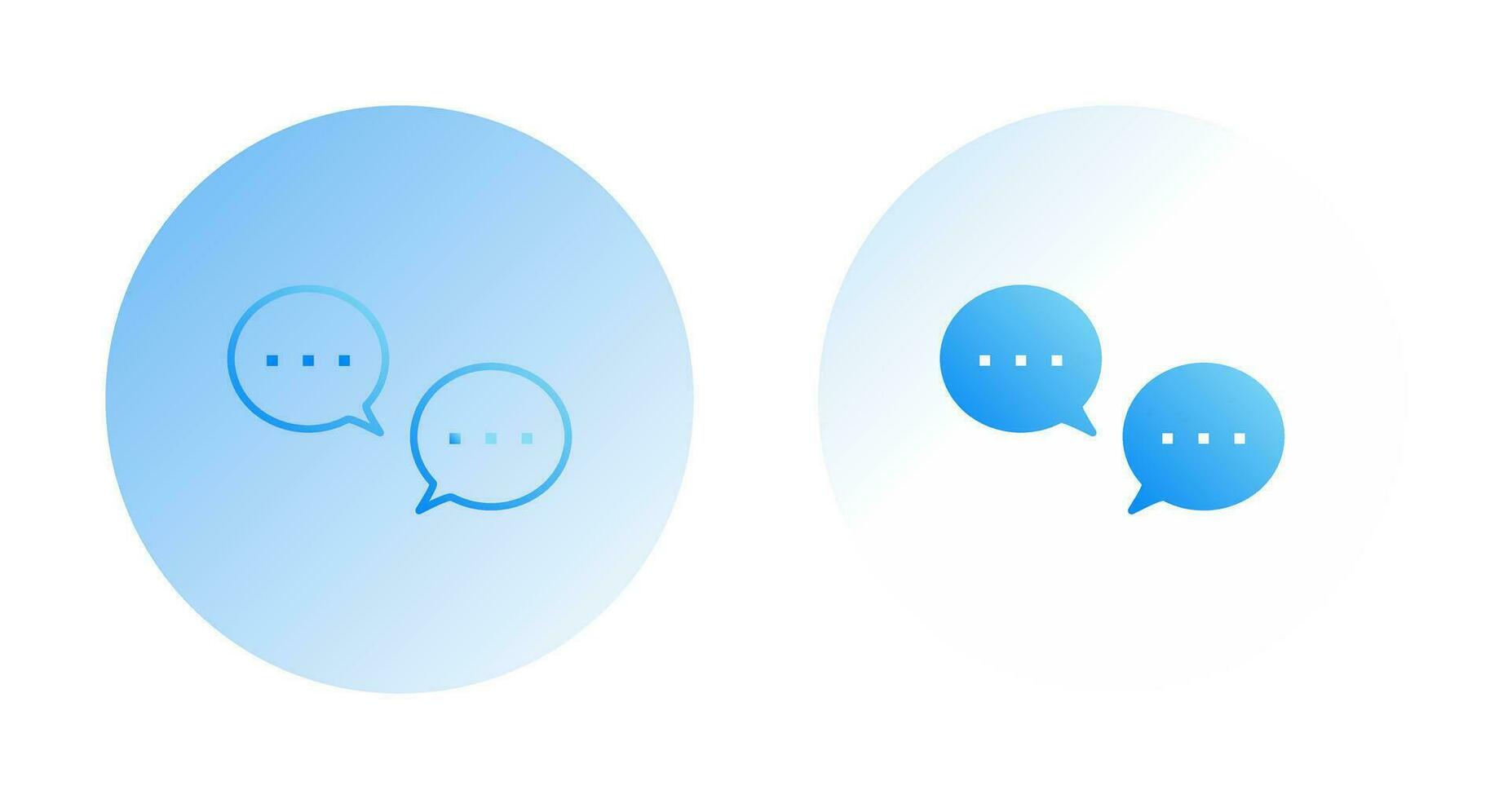 Unique Conversation Bubbles Vector Icon