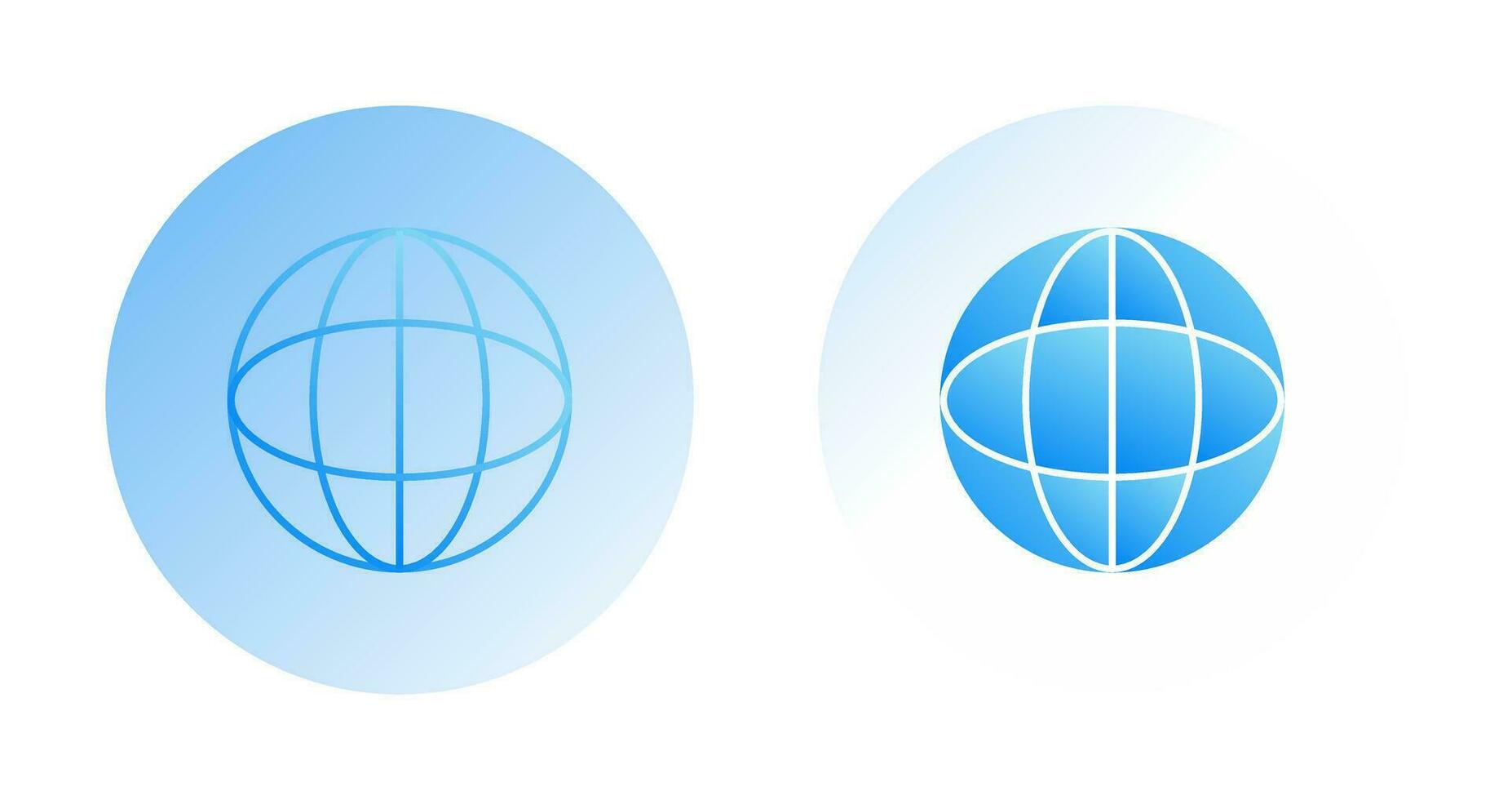 icono de vector de globo único