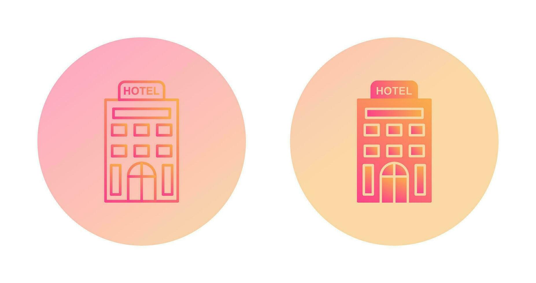 icono de vector de hotel