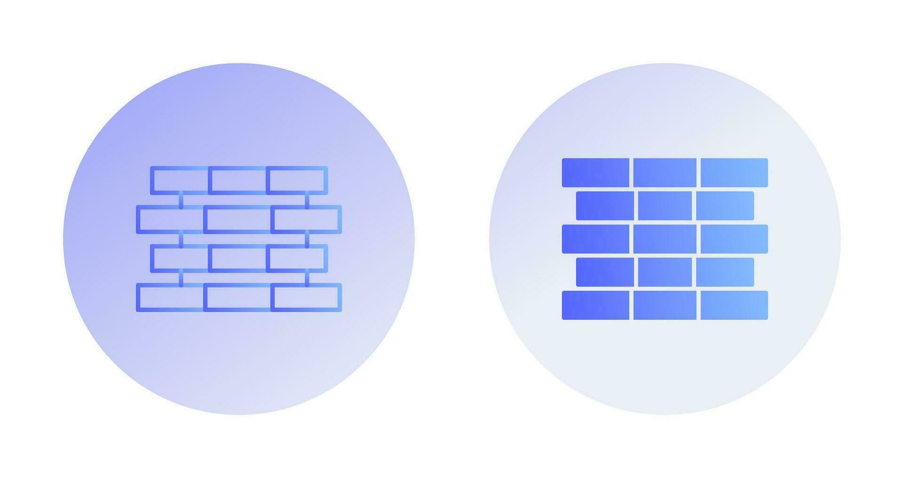 Unique Bricks Vector Icon