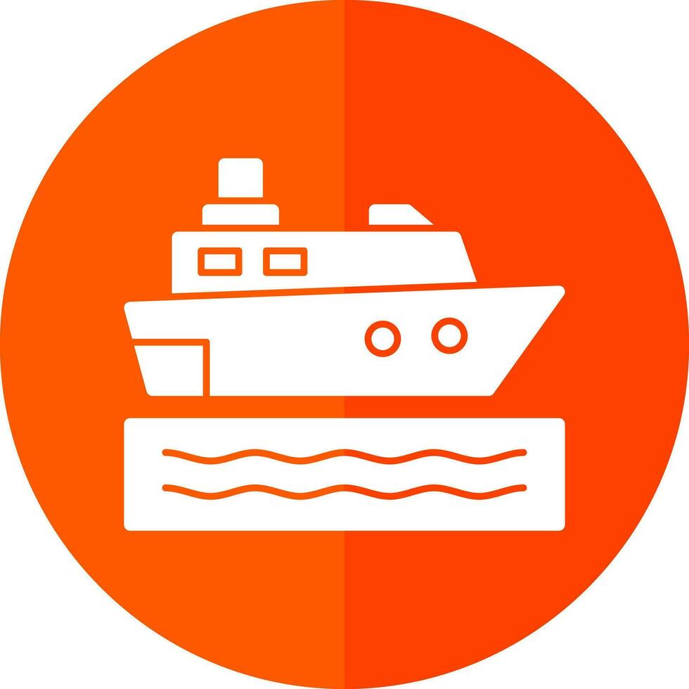 Cruise ship Vector Icon Design