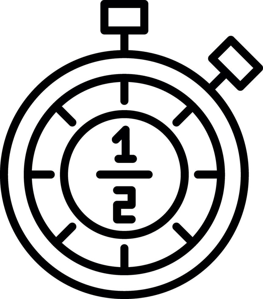 Half time Vector Icon Design
