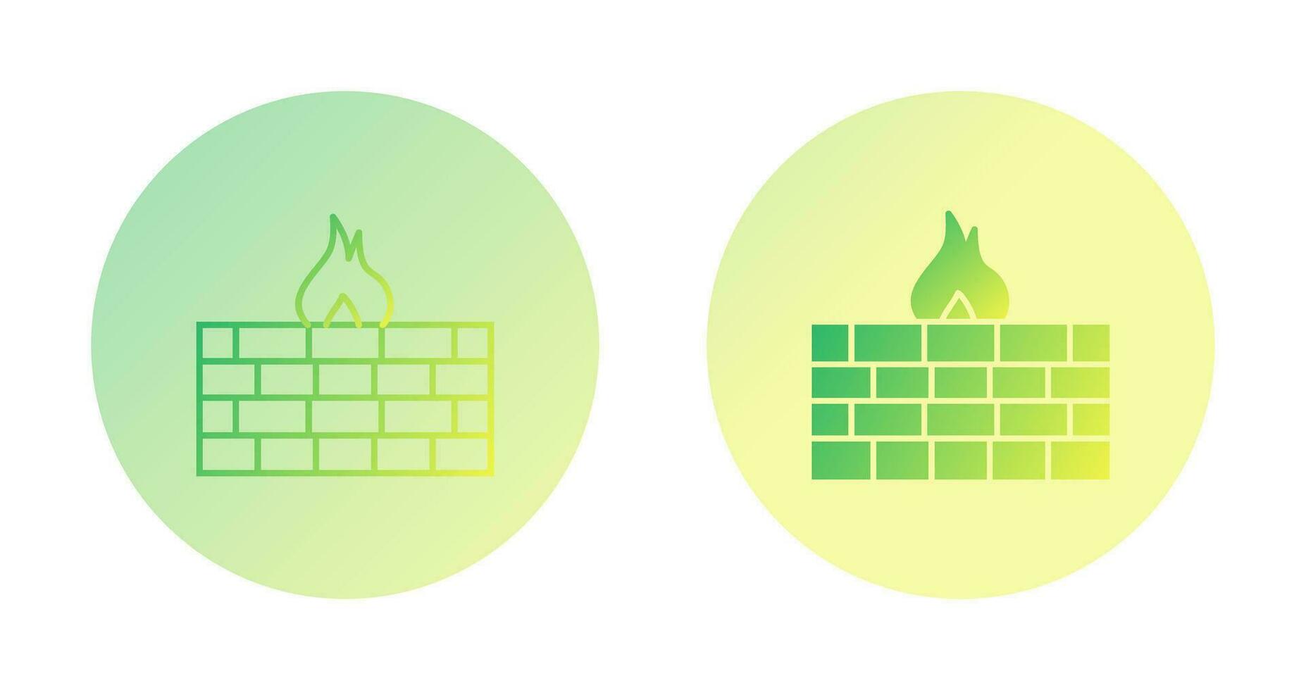 Unique Firewall Vector Icon