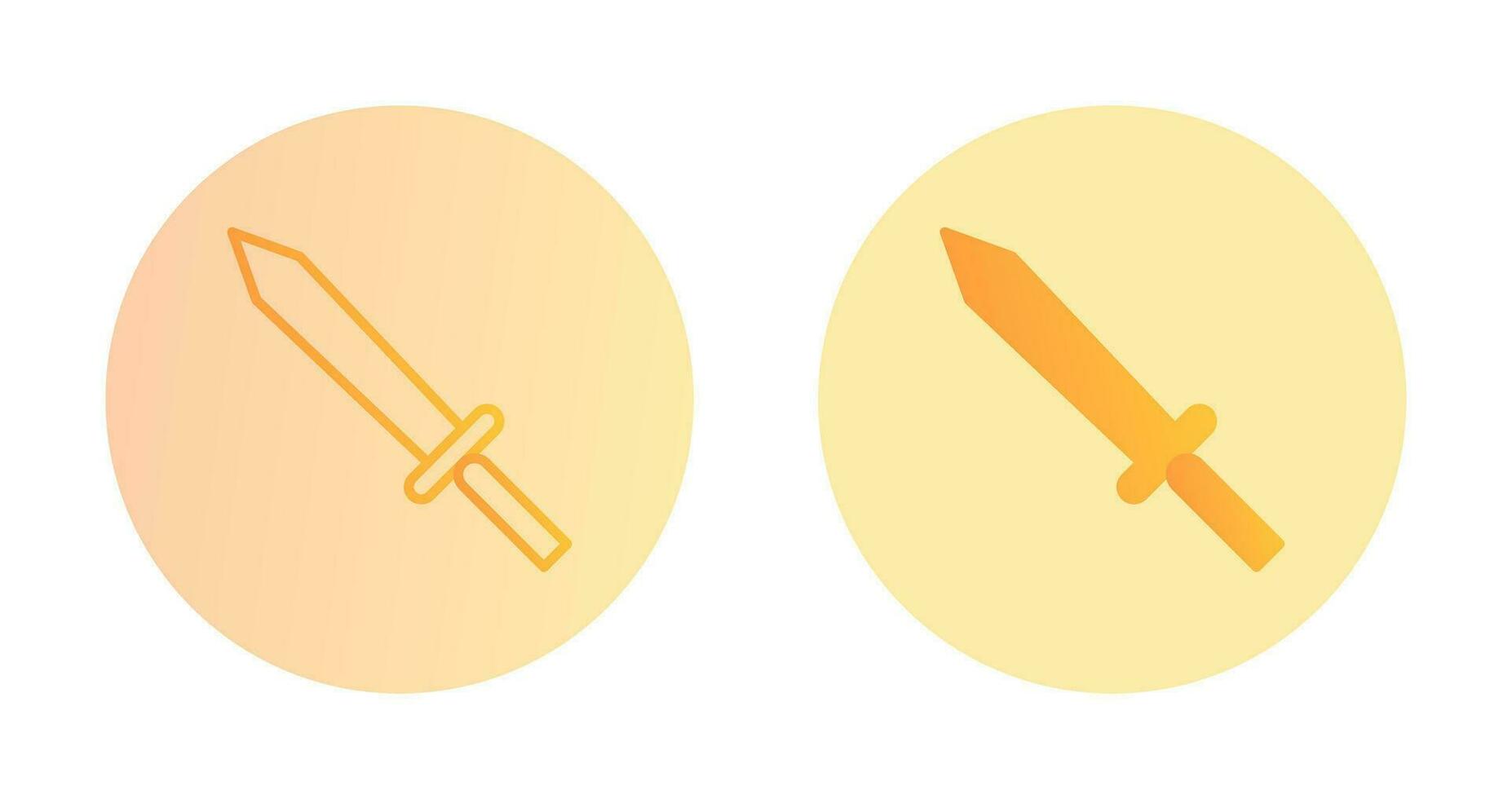 Unique Sword Vector Icon