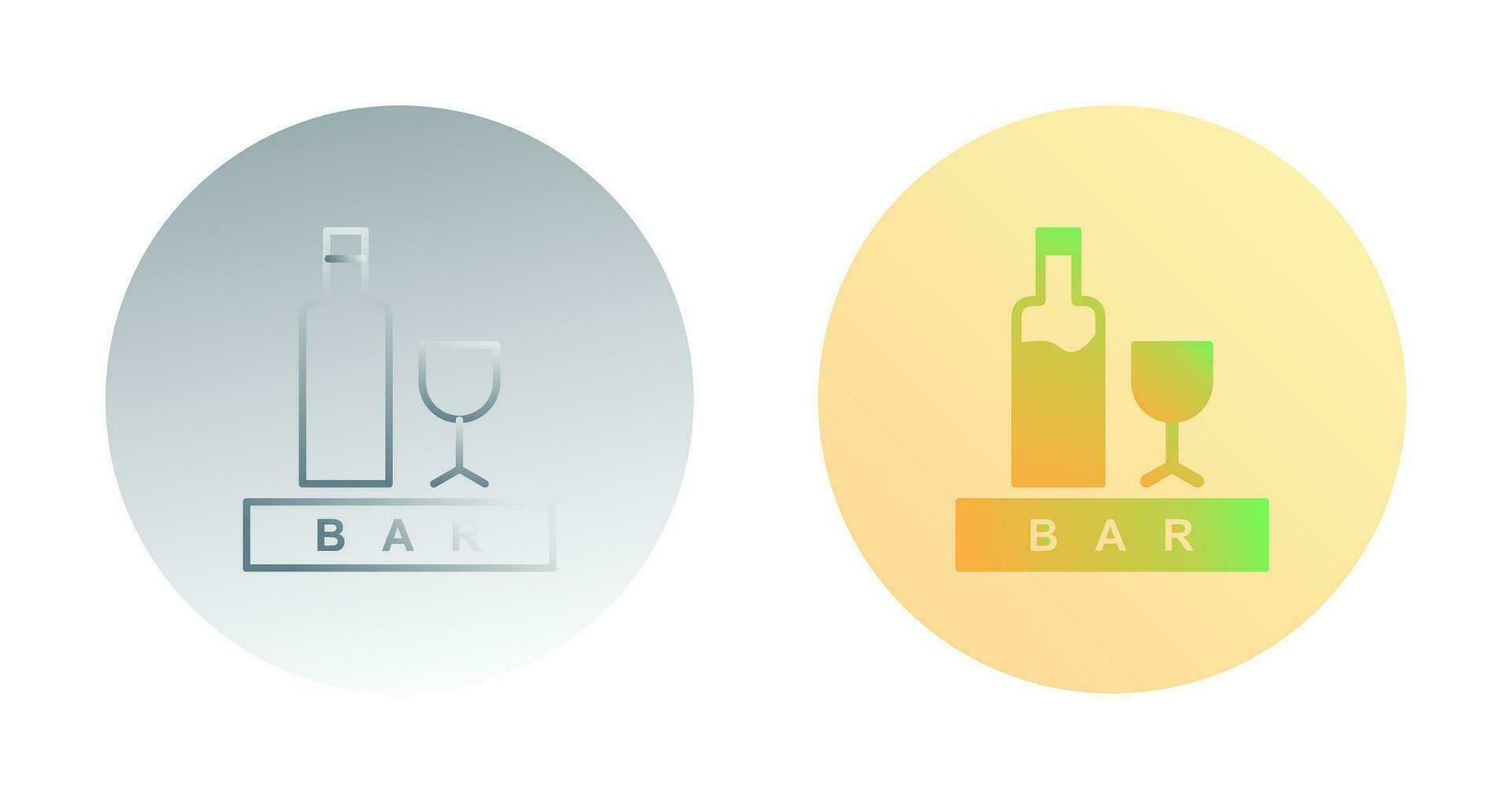 Unique Bar Sign Vector Icon