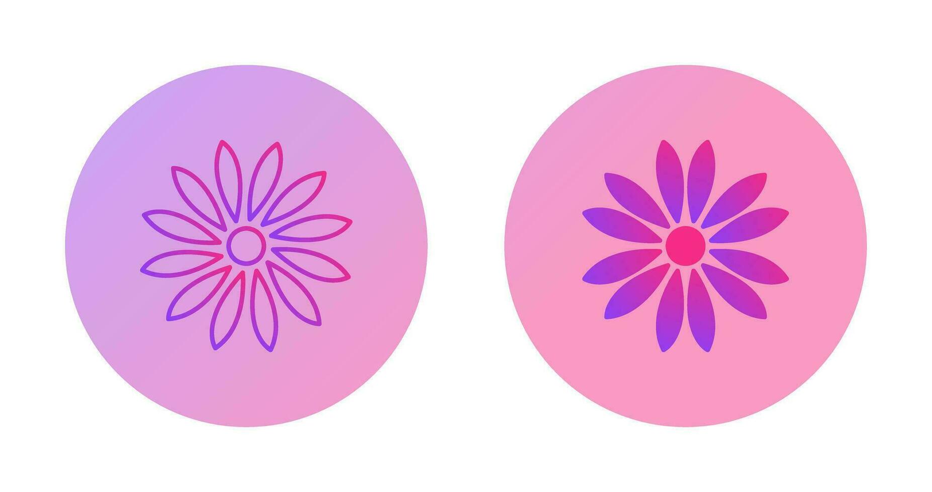 Unique Flower Vector Icon