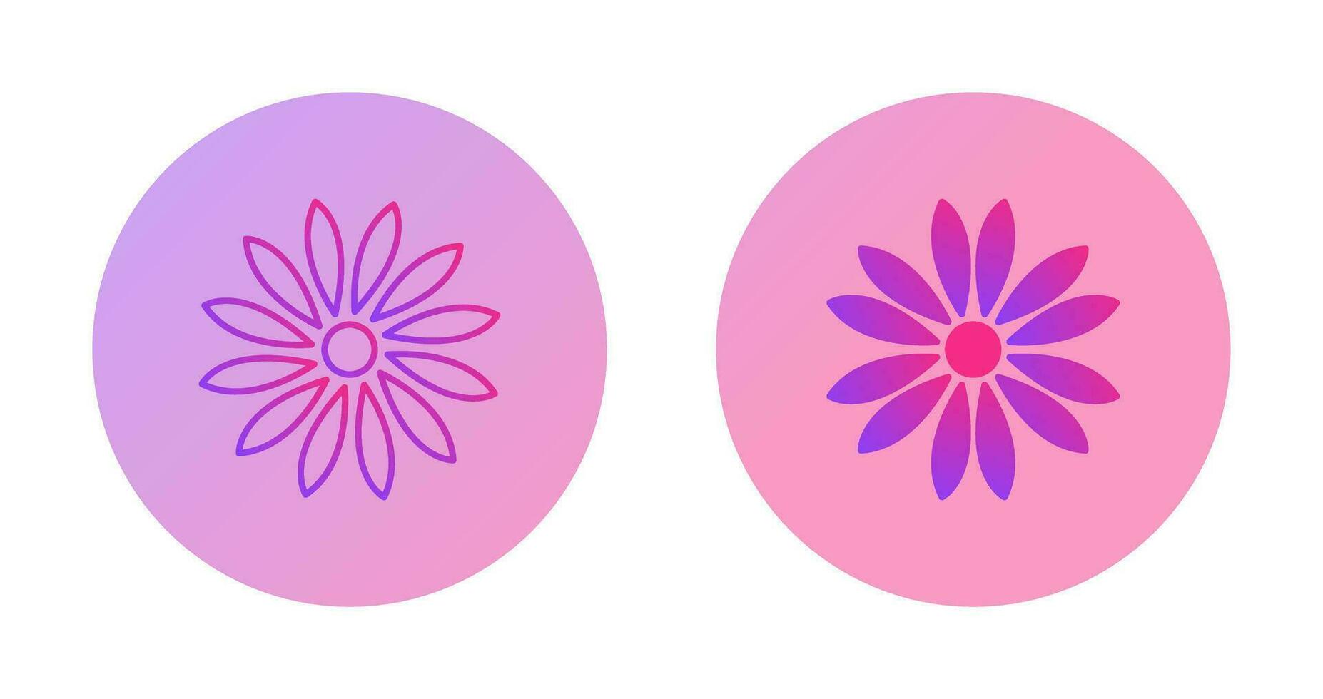 Unique Flower Vector Icon