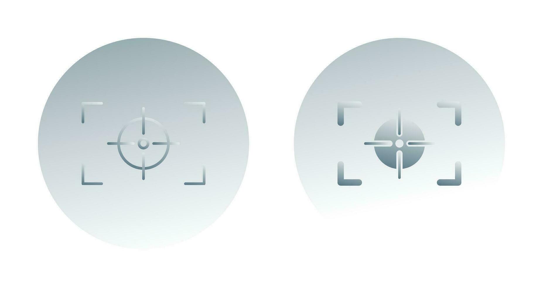 icono de vector horizontal de enfoque único