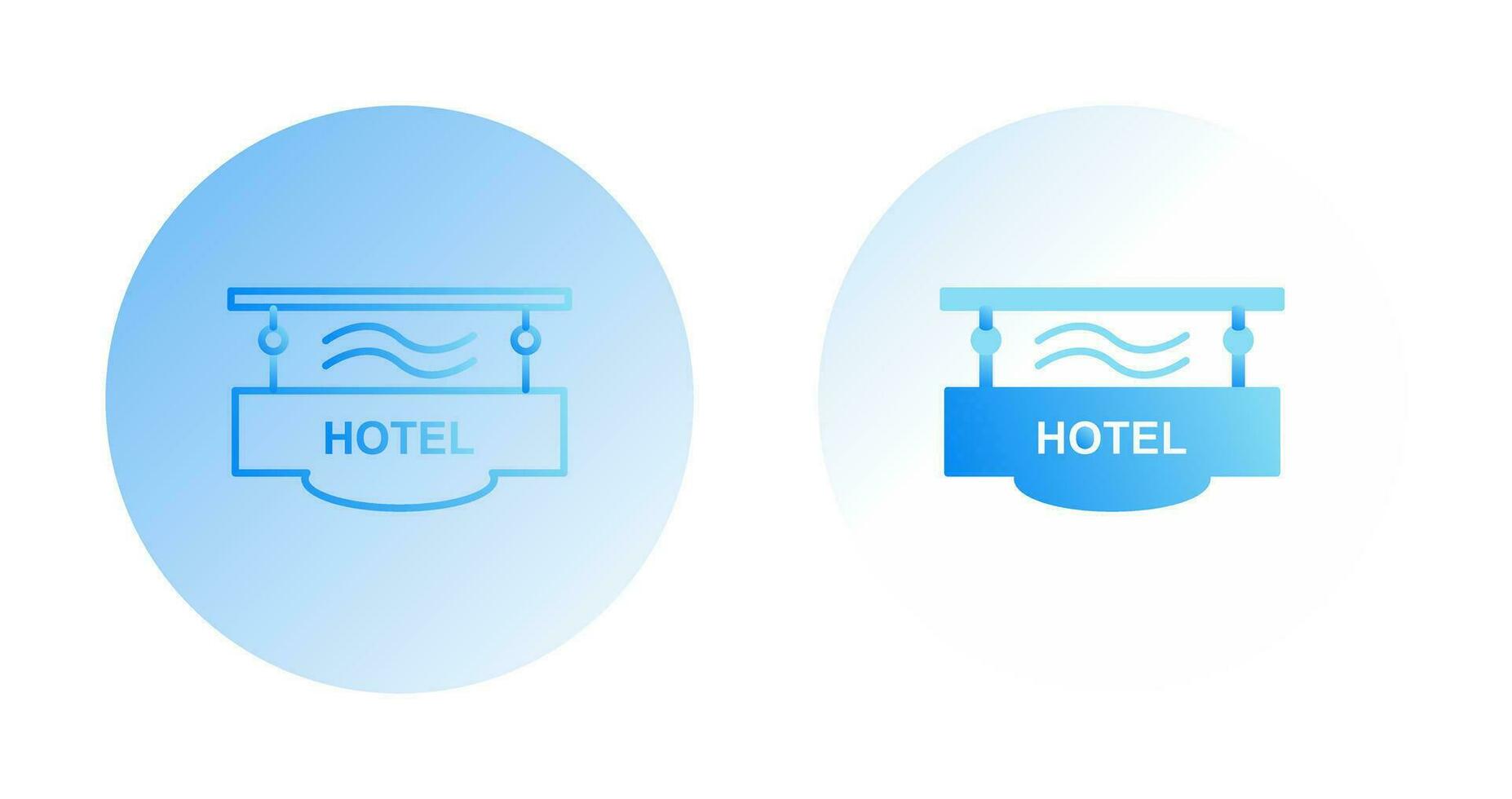 Hotel Sign Vector Icon