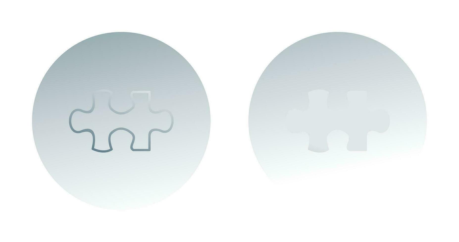 Unique Puzzle Piece Vector Icon