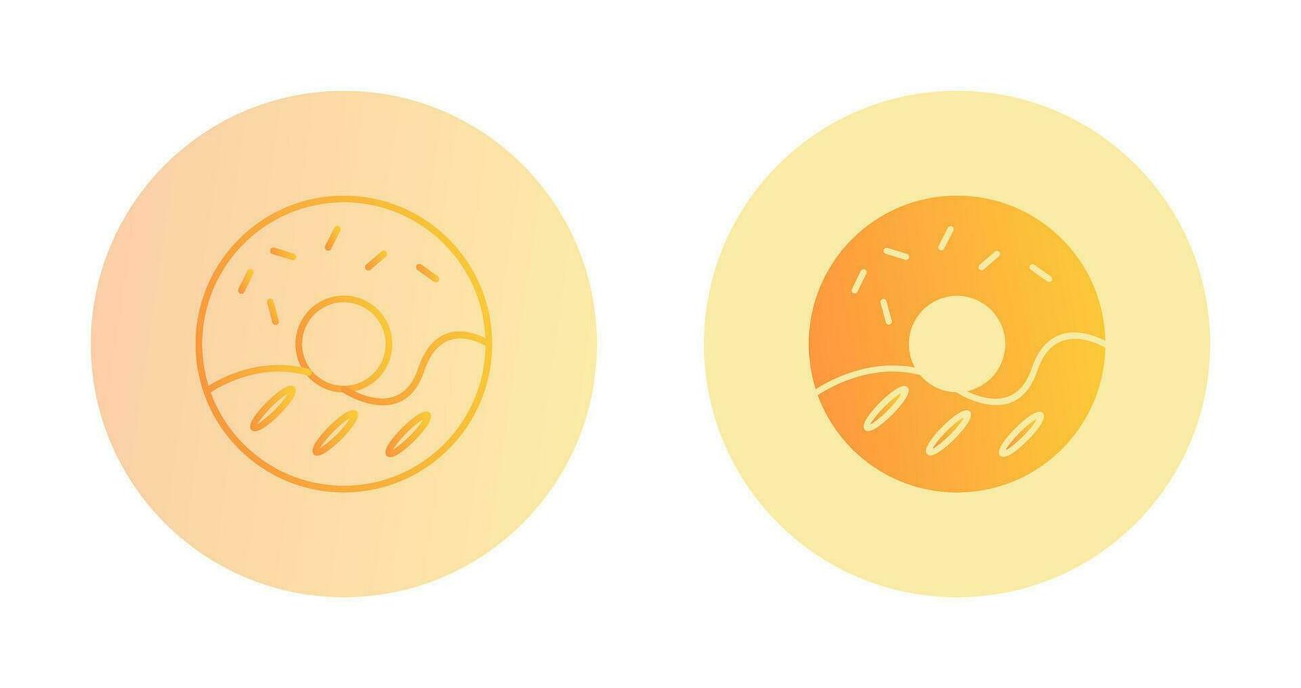 Cream Doughnut Vector Icon