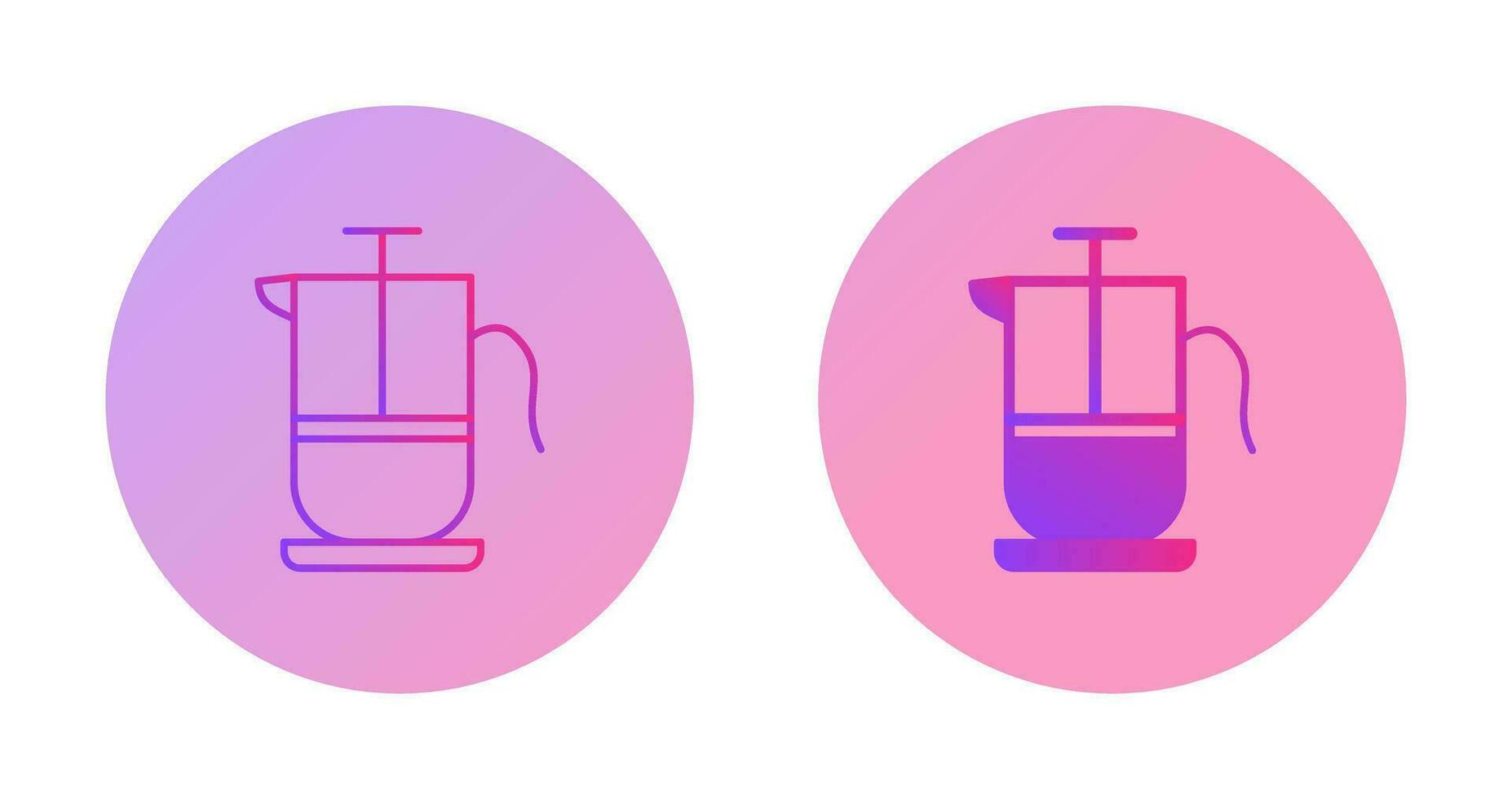 French Press Vector Icon