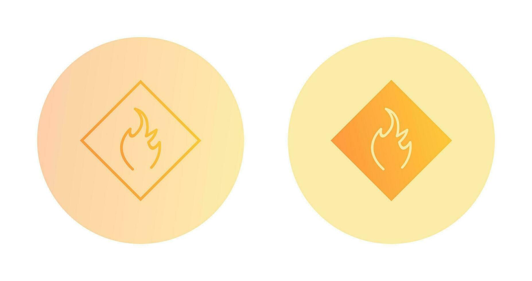Danger of Flame Vector Icon