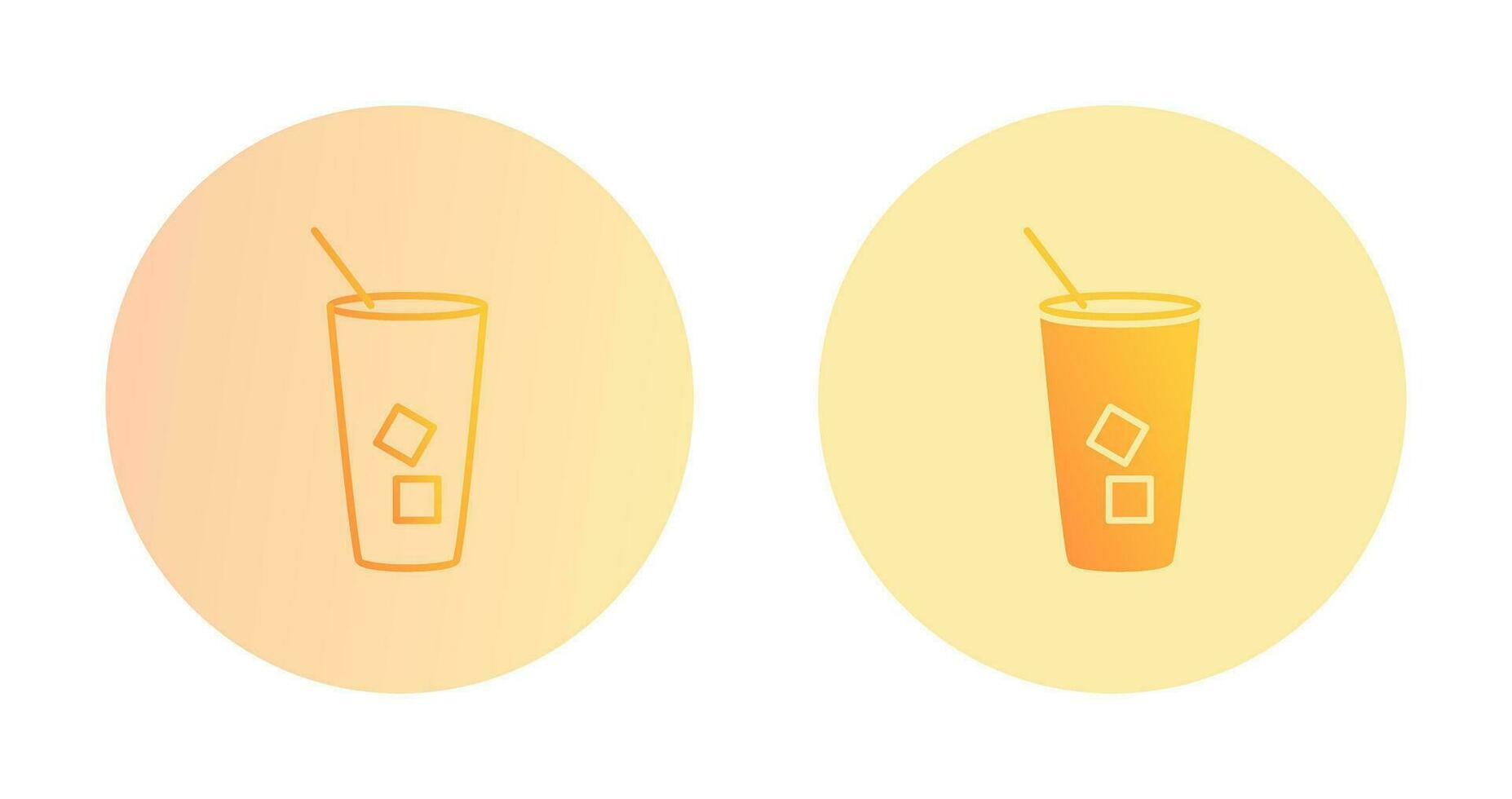 Iced Coffee Vector Icon