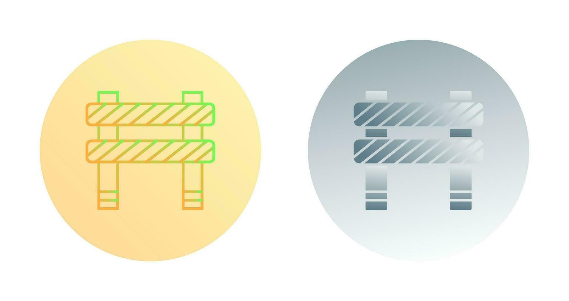 Unique Barrier Vector Icon