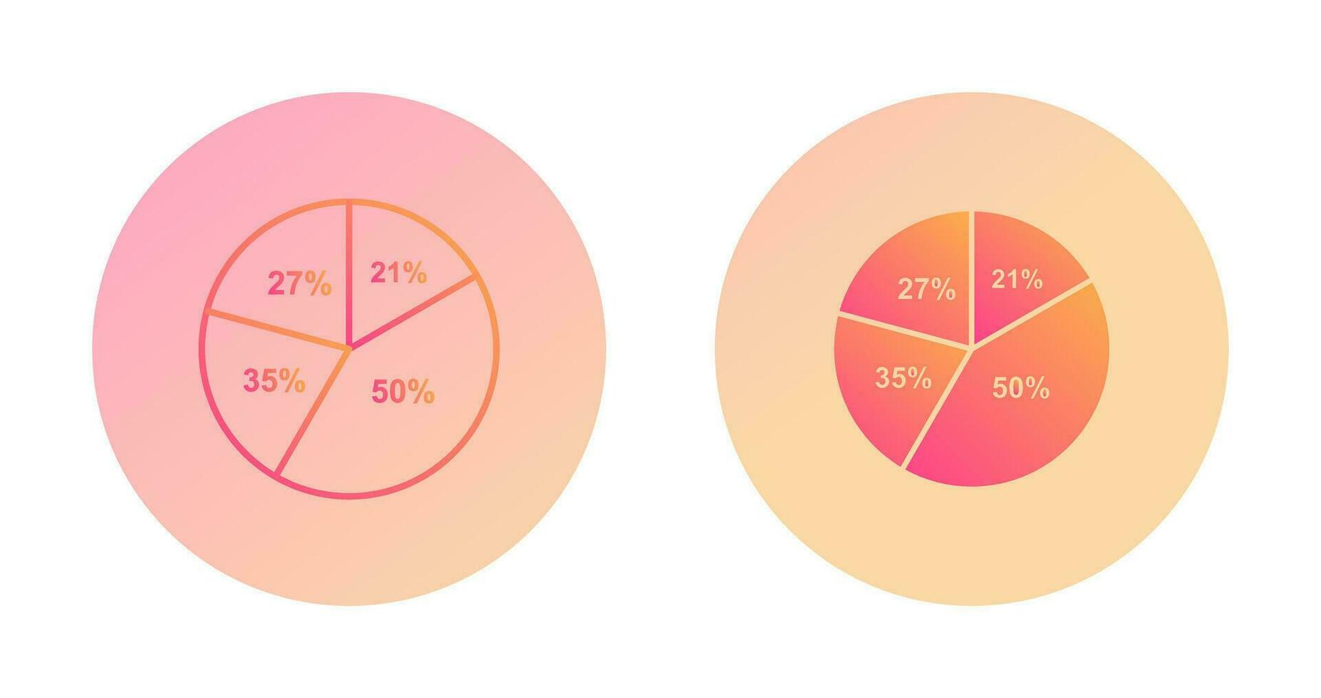 Pie Chart Vector Icon