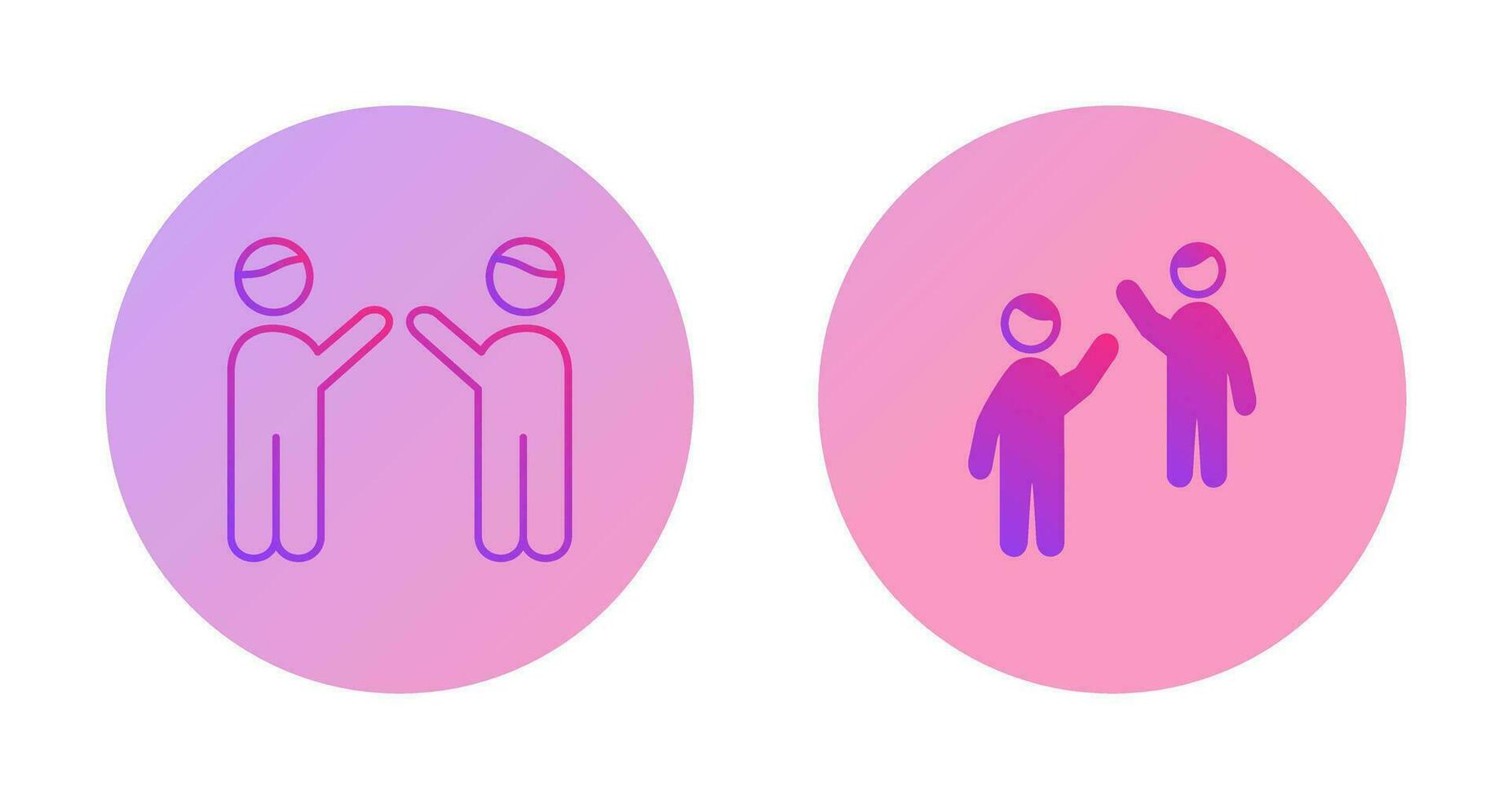 Waing to people Vector Icon