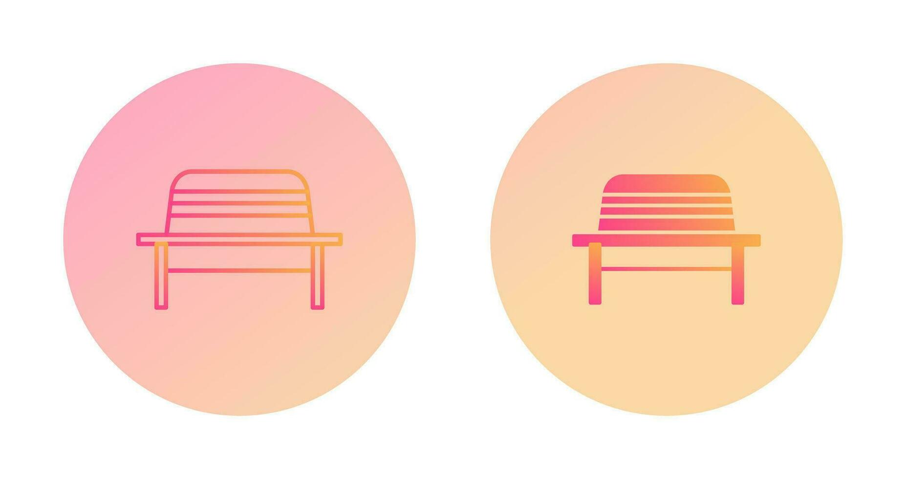 Garden Bench Vector Icon