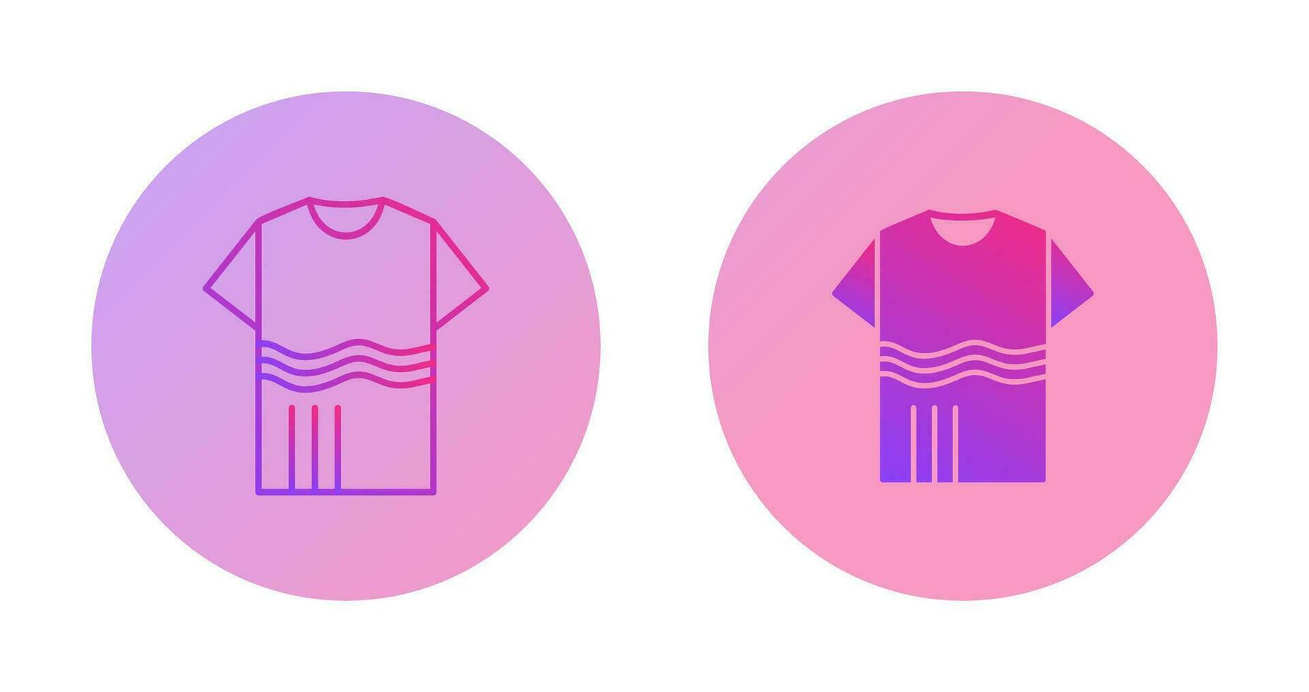 T Shirt with lines Vector Icon