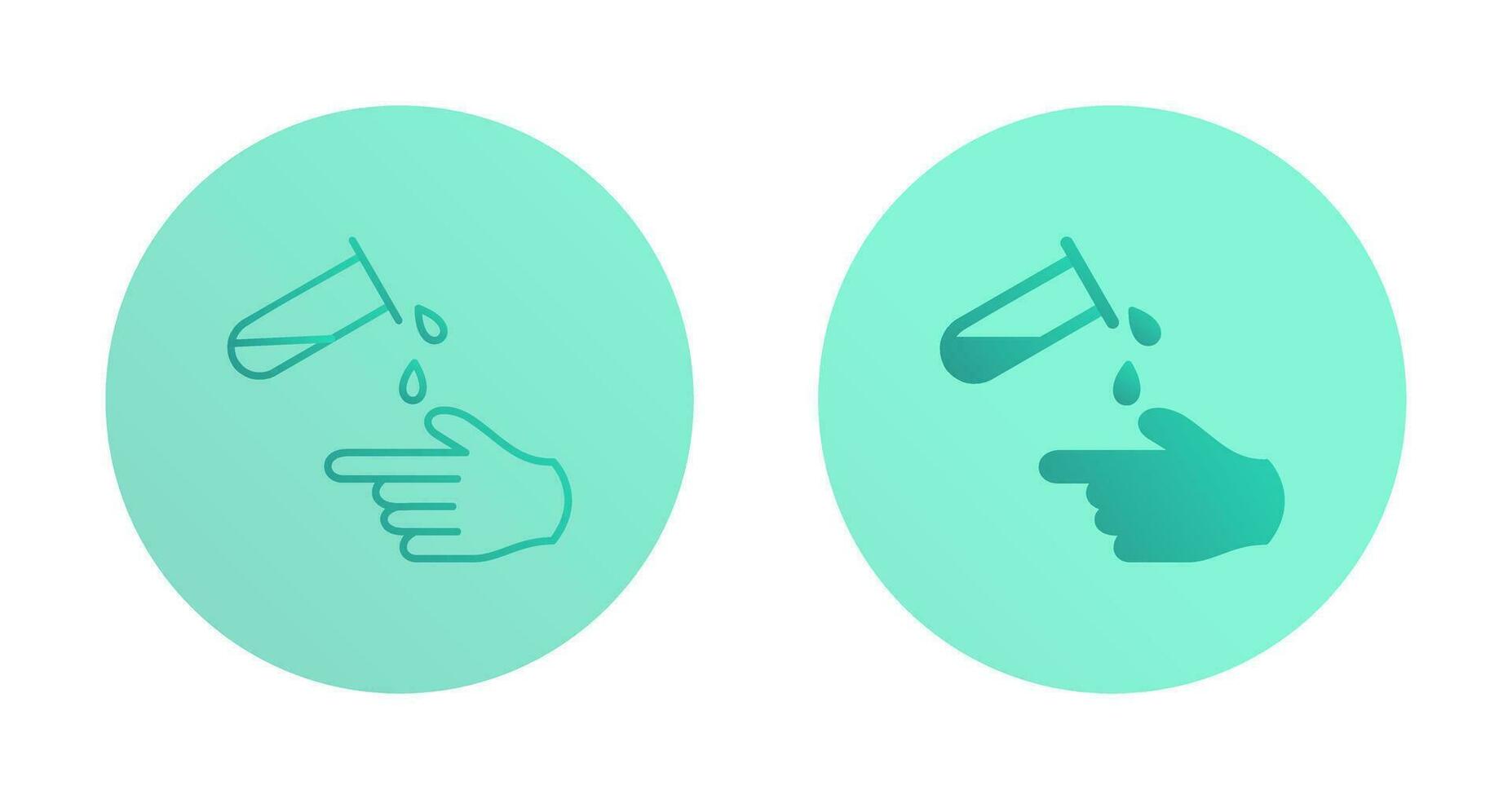 Corrosive Hazard Vector Icon