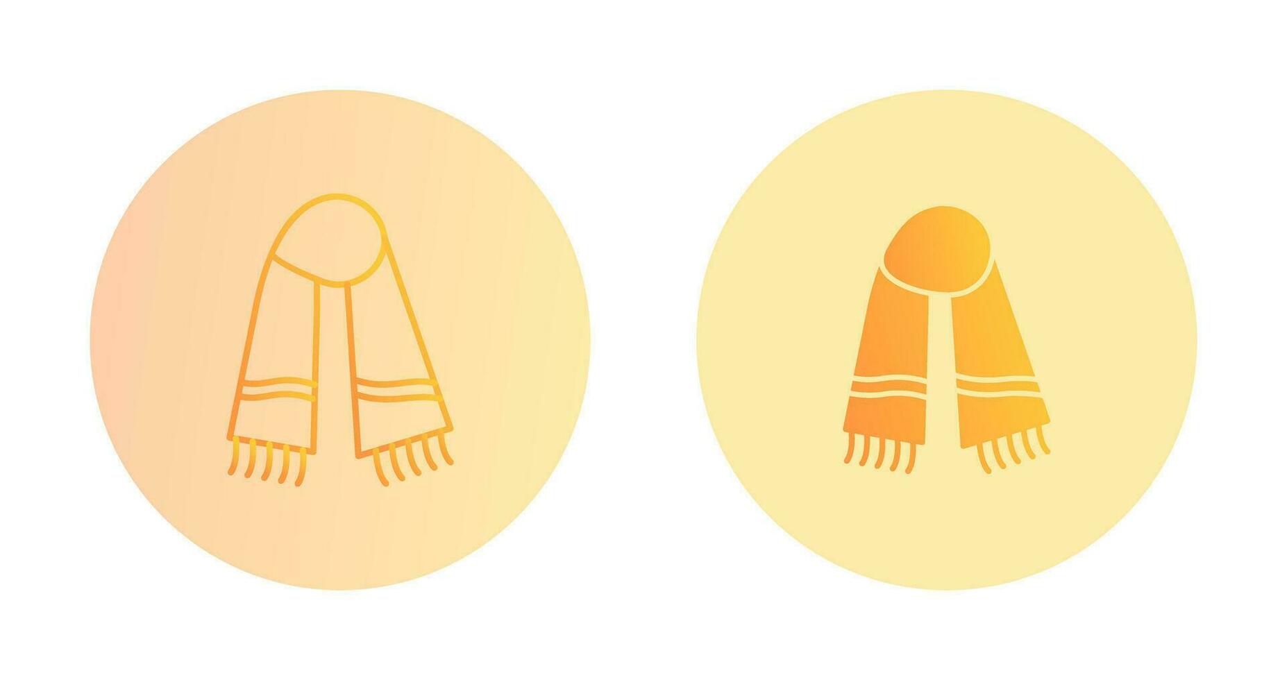 icono de vector de bufanda caliente