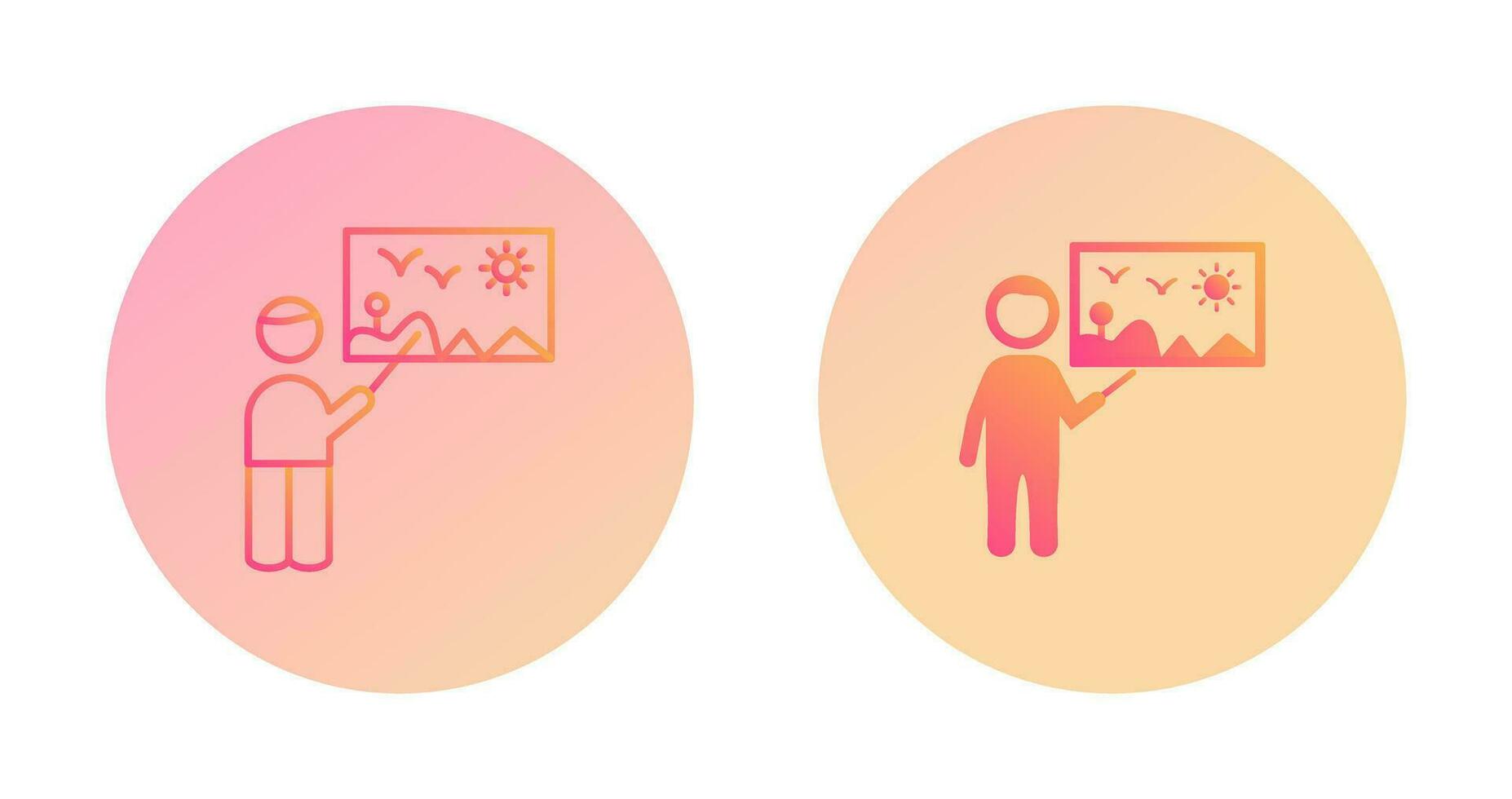 Art Museum Guide Vector Icon