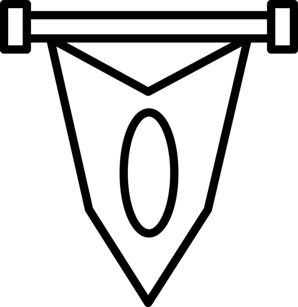 Pennant Vector Icon Design