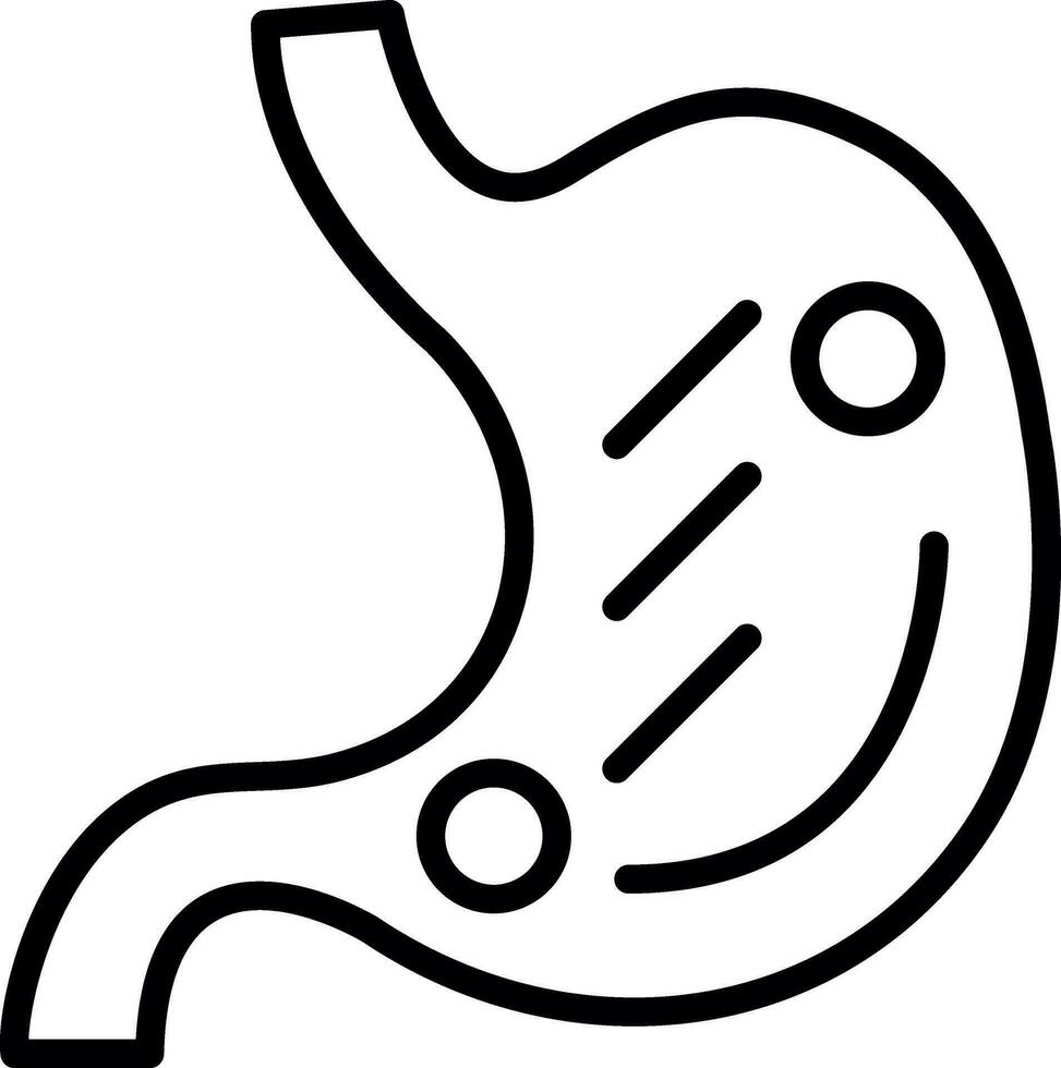 Stomach Vector Icon Design