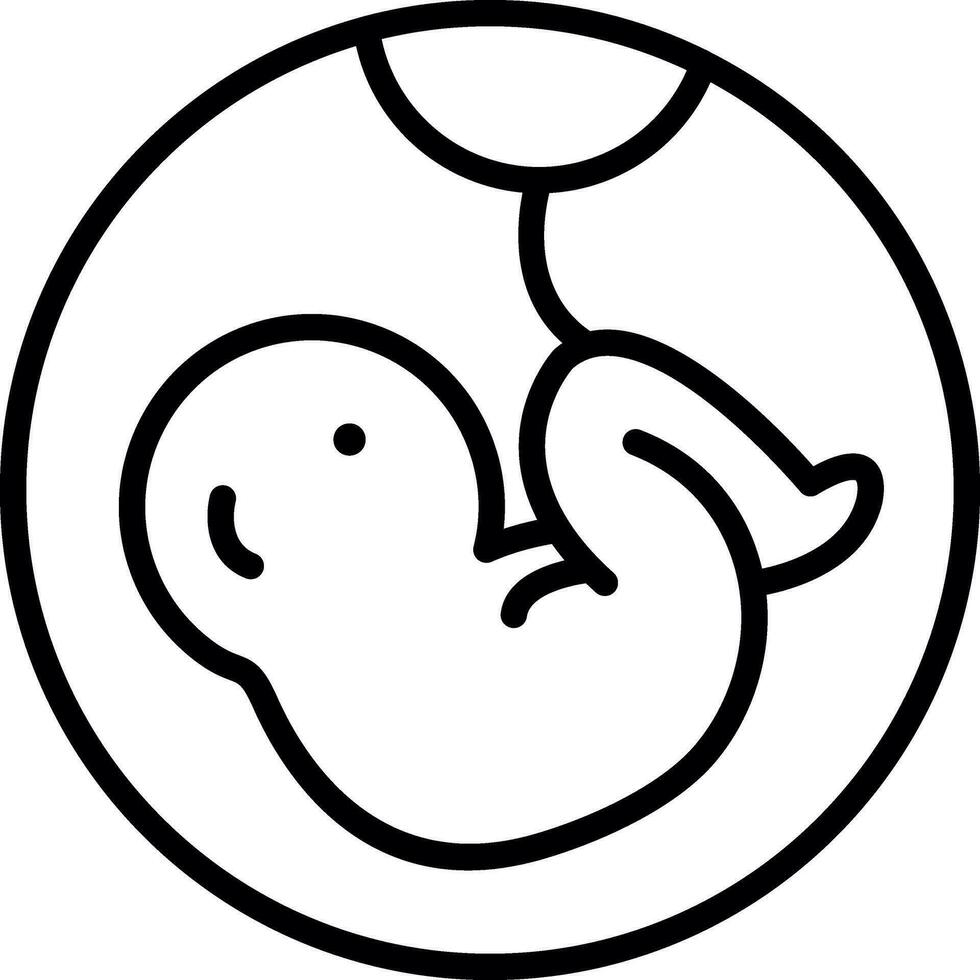 Embryo Vector Icon Design