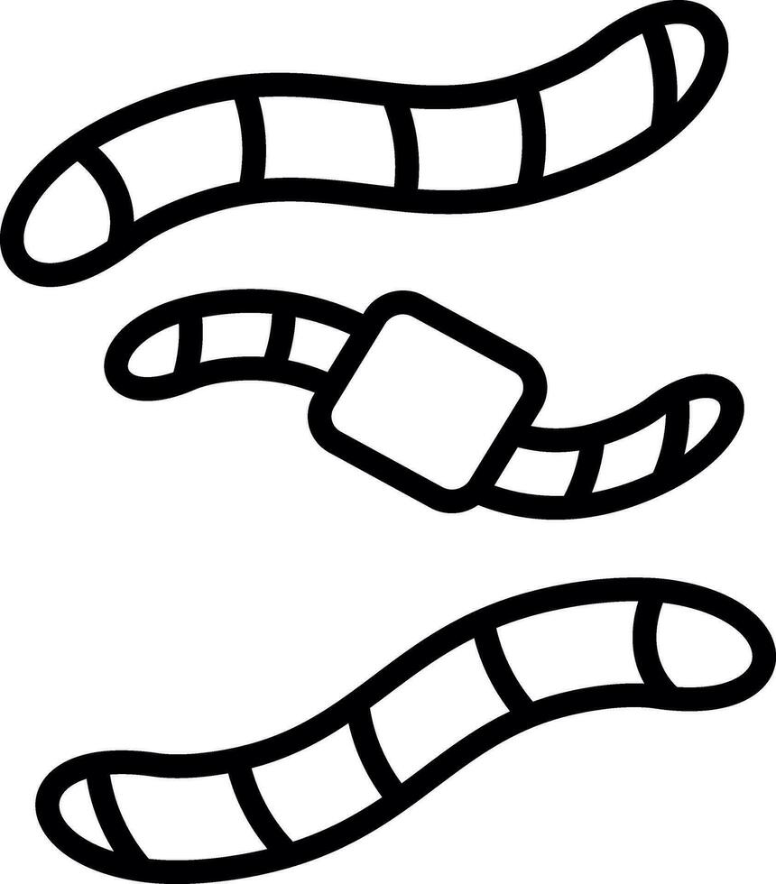 Worm Vector Icon Design