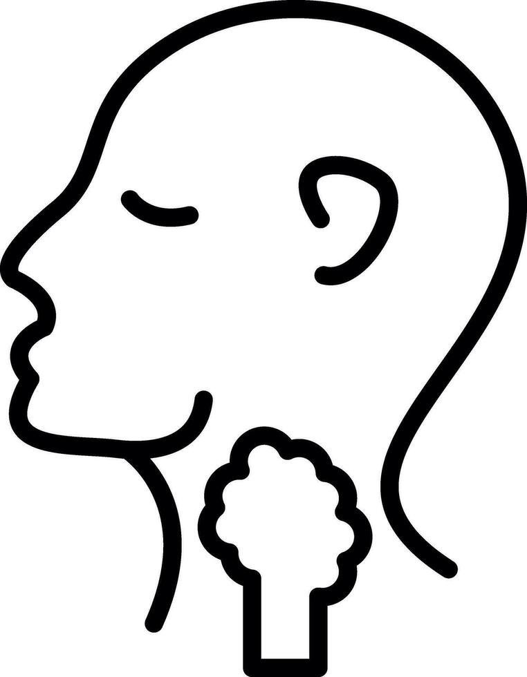 Thyroid Vector Icon Design