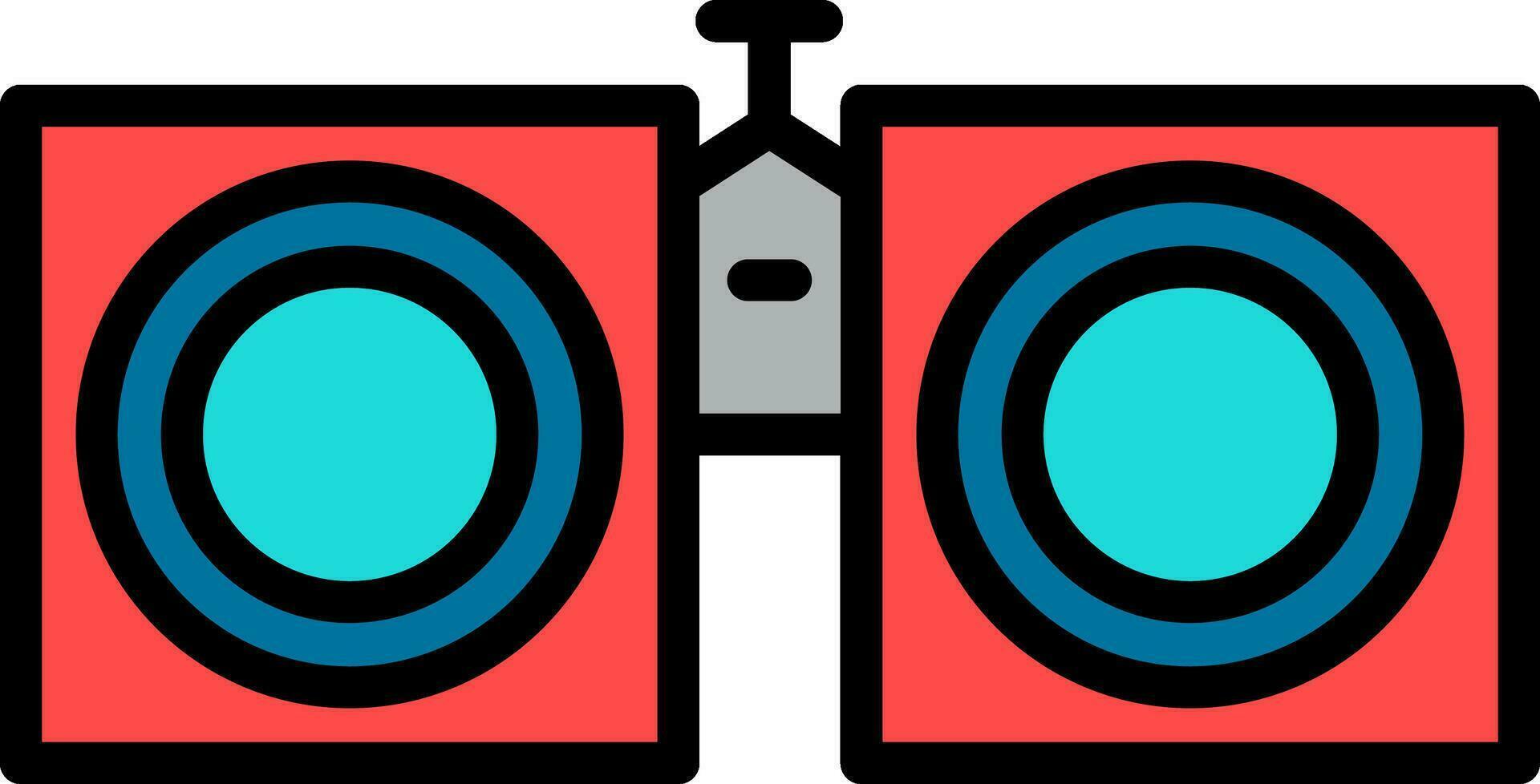 Binoculars Vector Icon Design