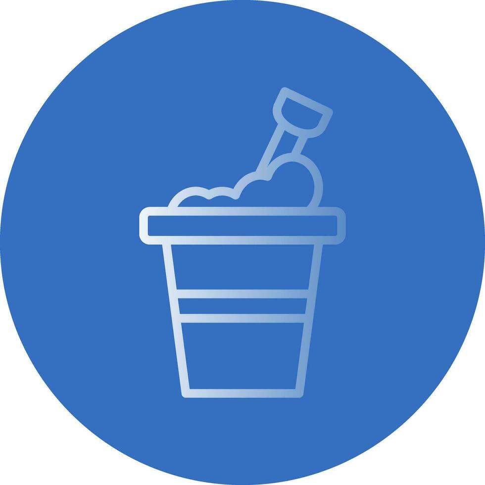 Bucket Vector Icon Design