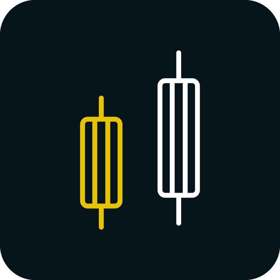 Bearish engulfing Vector Icon Design