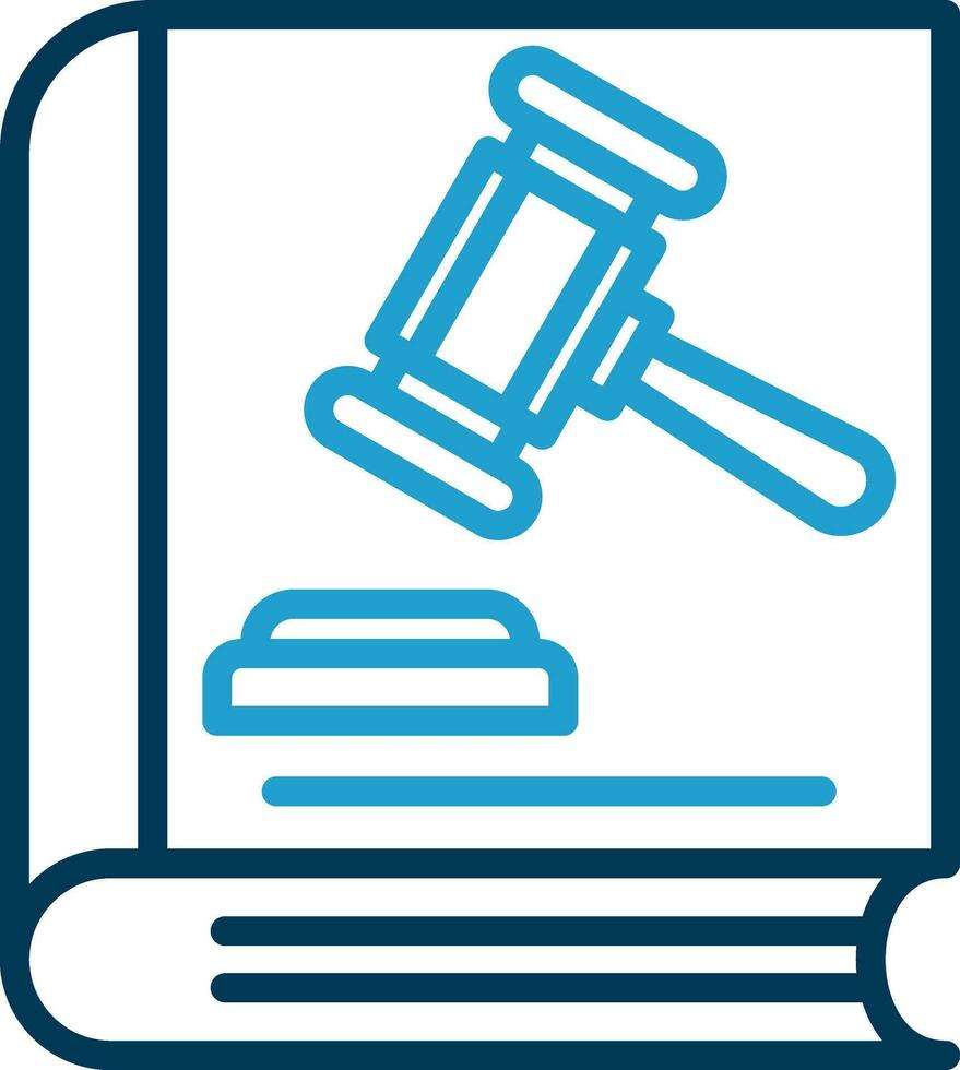 Law book Vector Icon Design