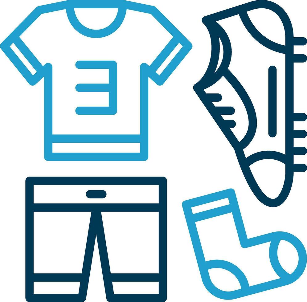 Football uniform Vector Icon Design