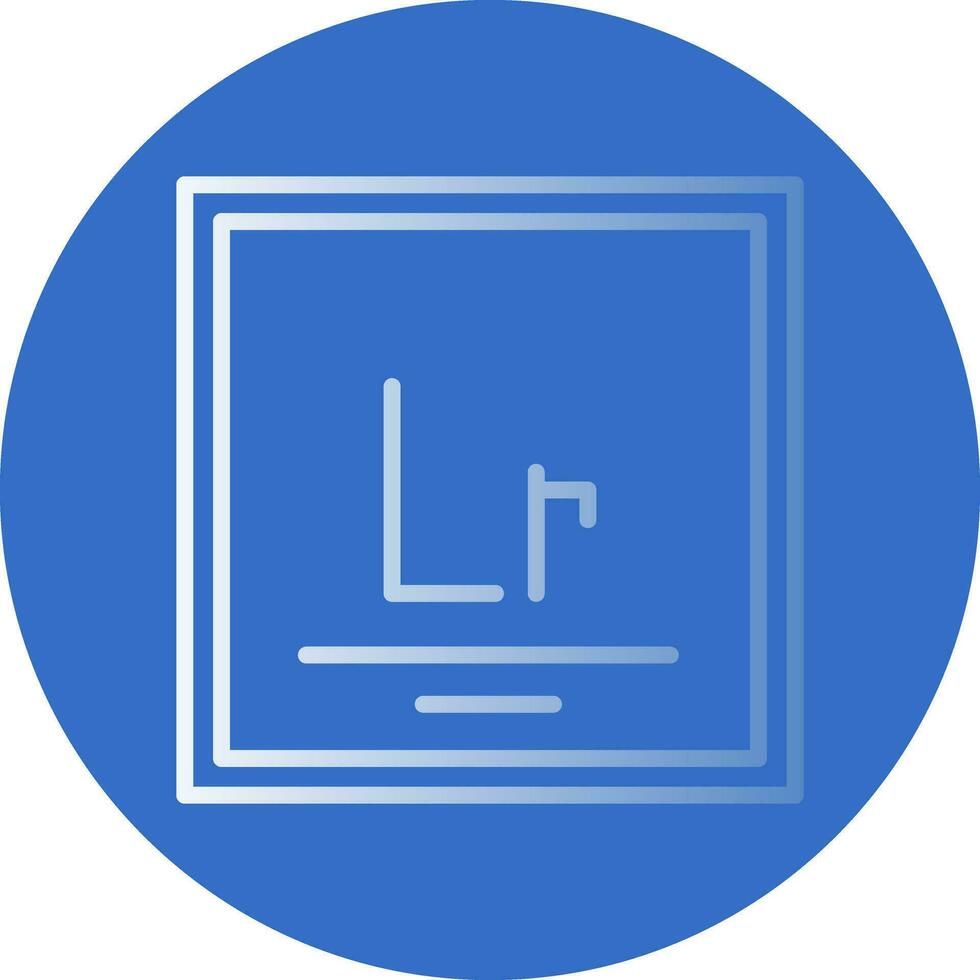 Lawrencium Vector Icon Design