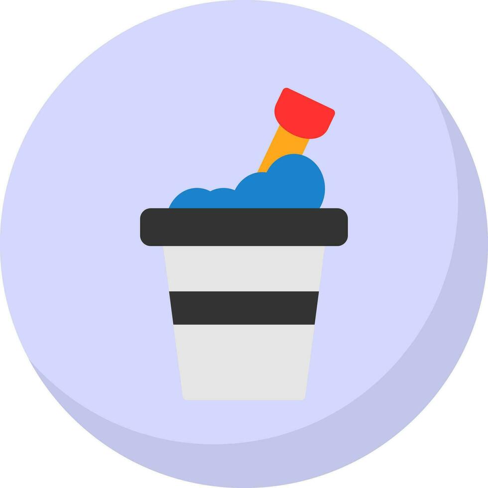 Bucket Vector Icon Design