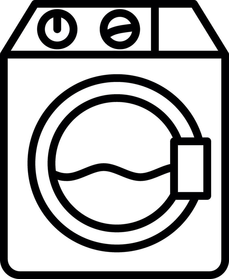 Washer machine Vector Icon Design
